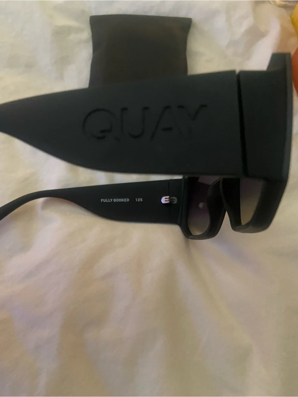 Quay Australia Fully booked Oversized Shield Sunglasses — Black Gradient Lenses